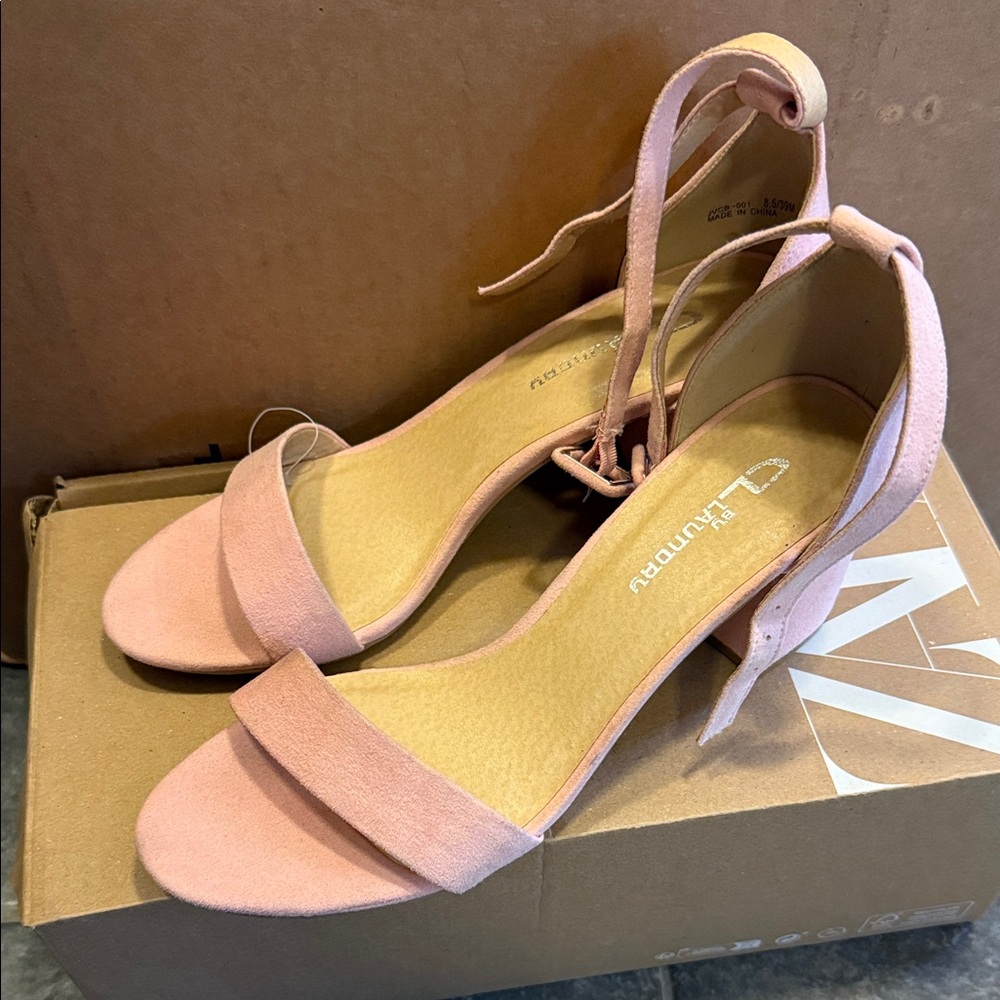 CL by Laundry Blush Pink Heeled Sandals